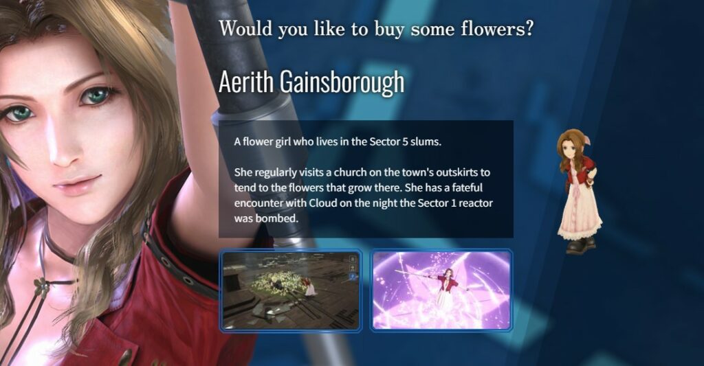 Final Fantasy VII Ever Crisis Aerith Gainsborough