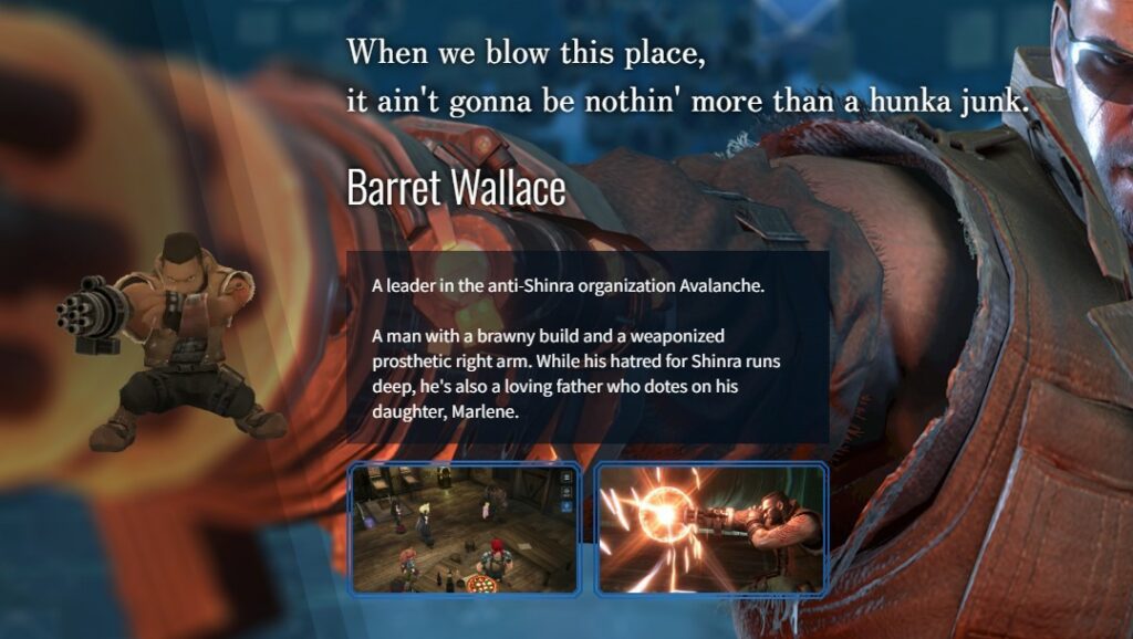 Final Fantasy VII Ever Crisis Barrett Wallace