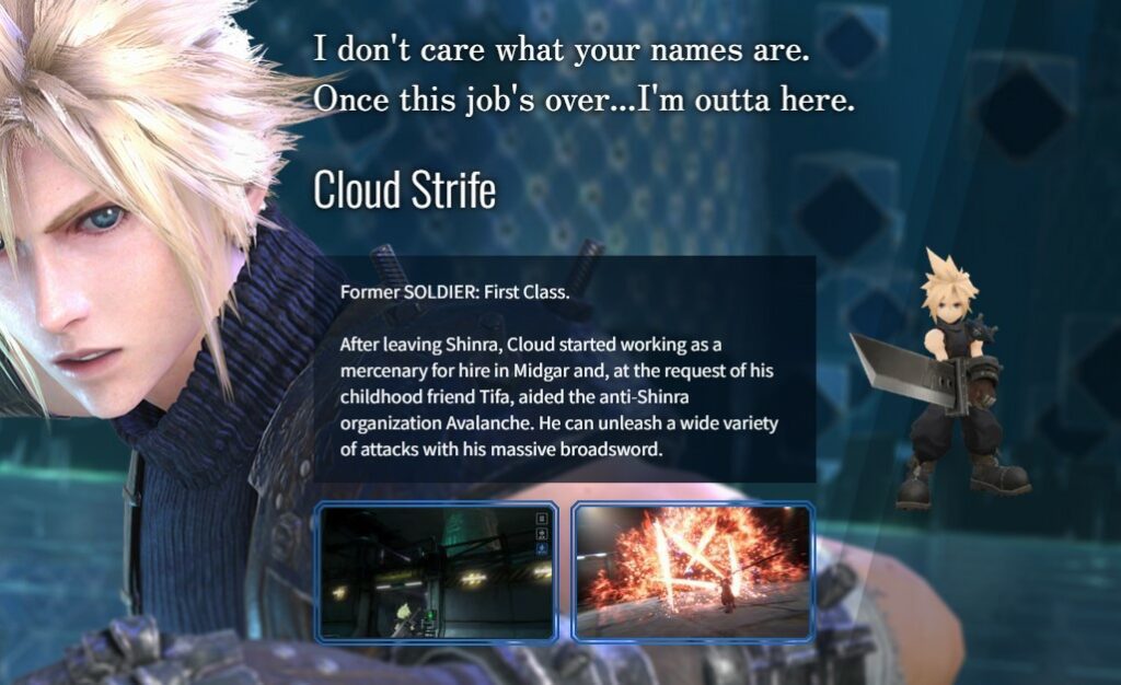 Final Fantasy VII Ever Crisis Cloud Strife