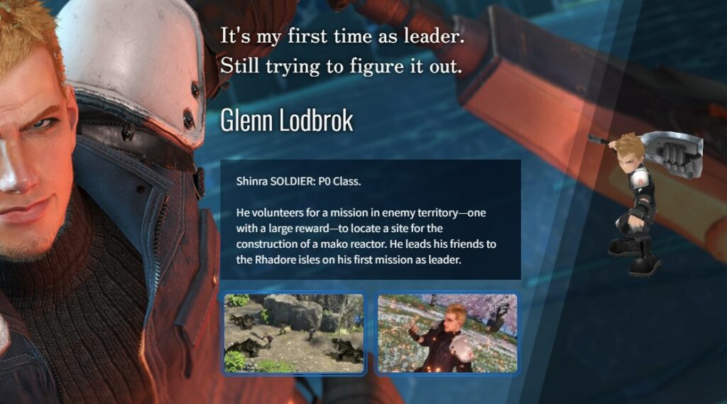 Final Fantasy VII Ever Crisis Glenn Lodbrok