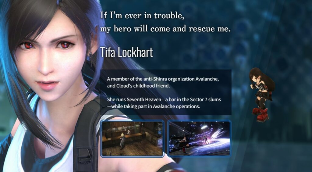 Final Fantasy VII Ever Crisis Tifa Lockheart