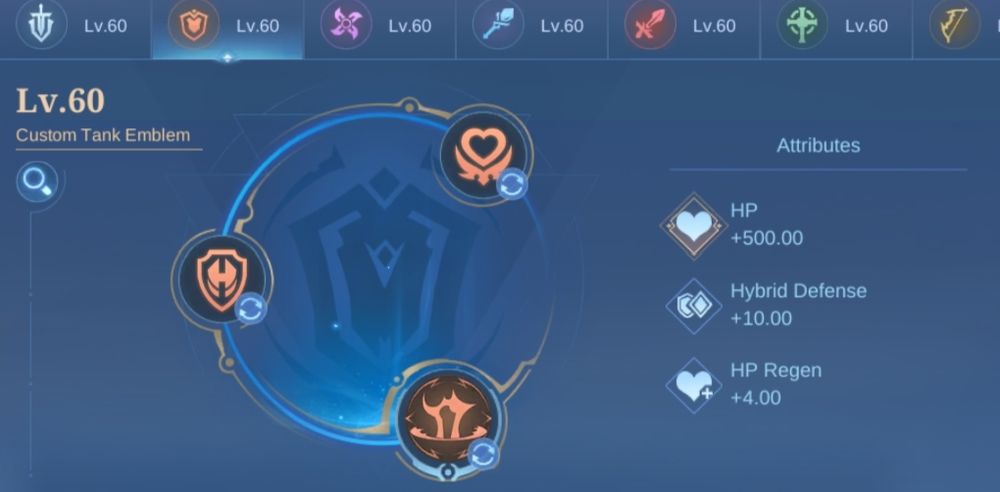 Mobile Legends Tigreal Emblem Set
