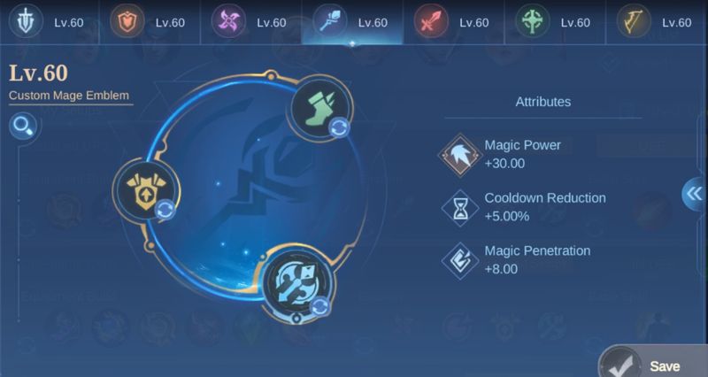 Mobile Legends Vale Emblem Setup