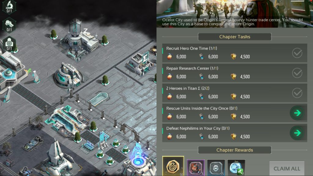 Nexus War Civilization Main Storyline and Screen