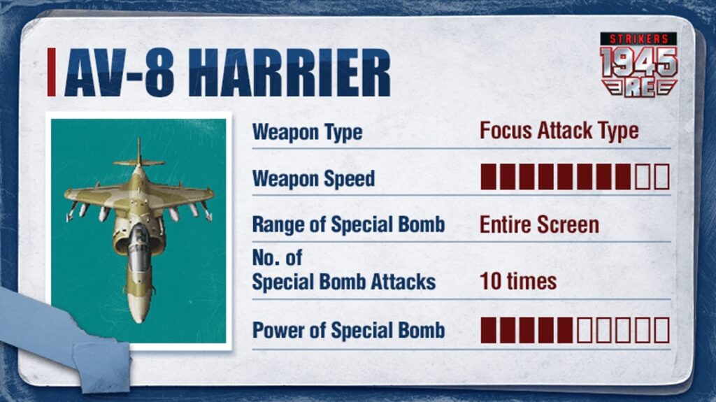 Strikers1945: RE AV-8 HARRIER