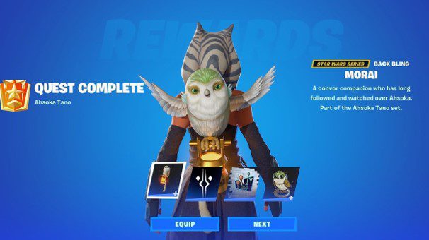 Fortnite Ahsoka Tano Back Bling