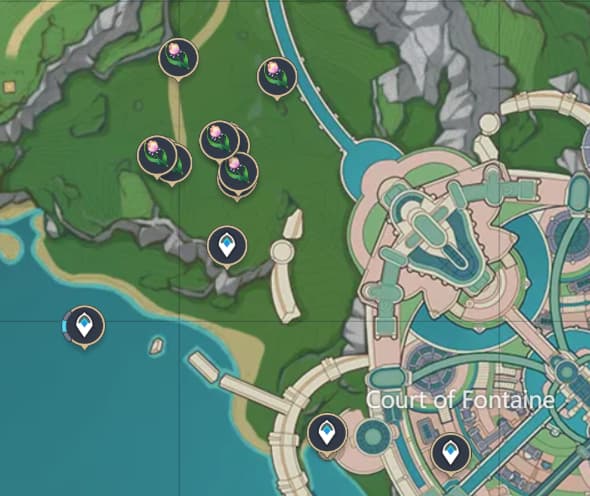 Genshin Impact Rainbow Rose locations