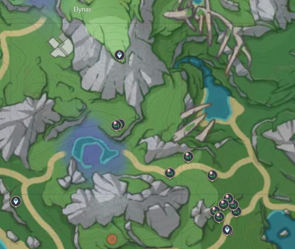 Genshin Impact Rainbow Rose locations