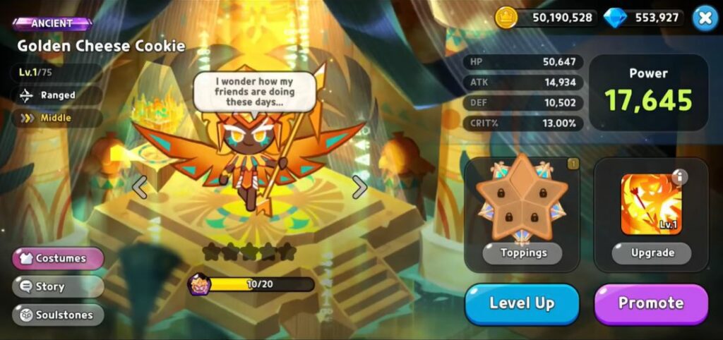 Cookie Run: Kingdom Golden Cheese Cookie