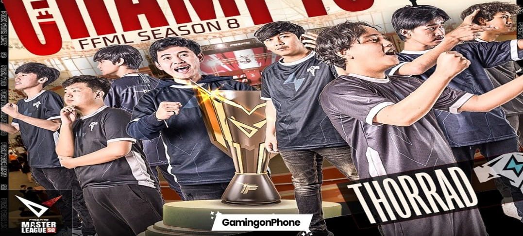 Free Fire Master League Season 8 champion Thorrad cover