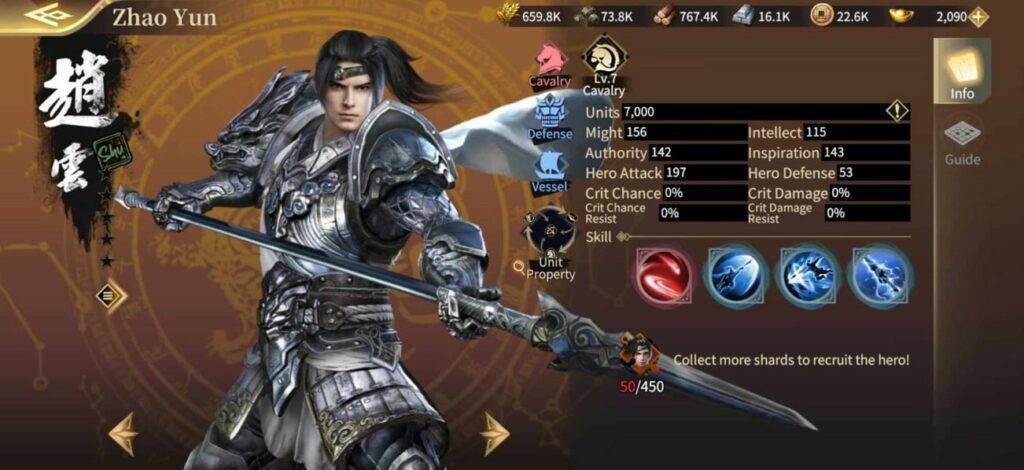 Kingdom Heroes - Tactics Zhao Yun