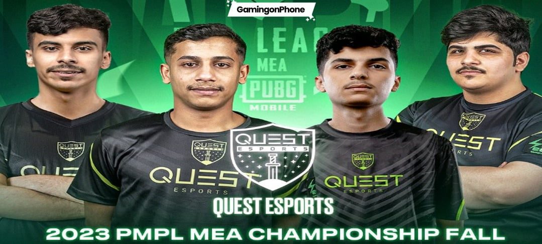 PUBG Mobile Pro League (PMPL) MEA Championship Fall 2023 champion Quest Esports cover