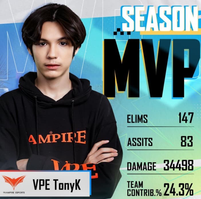TonyK is a player from Vampire Esports