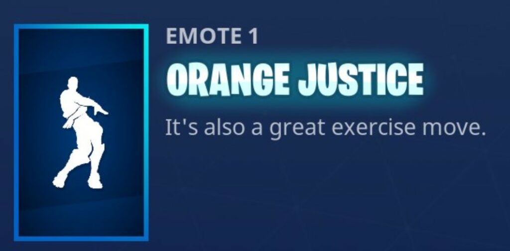 Fortnite Orange Justice Emote