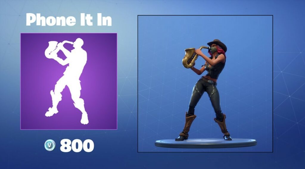 Fortnite Phone it in Emote