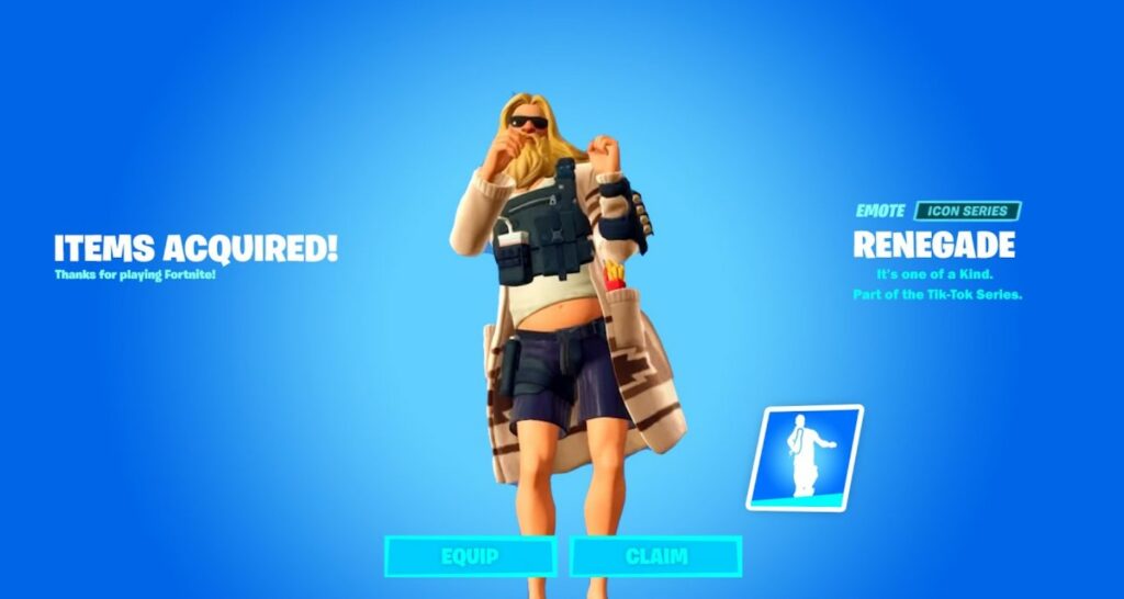 Fortnite The Renegade Emote