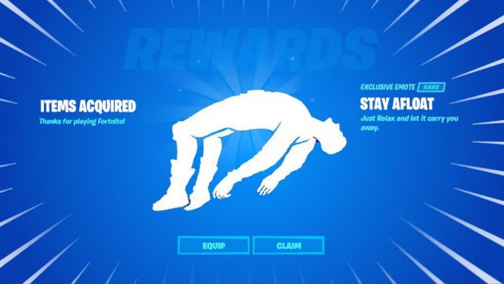 Fortnite Stay Afloat Emote