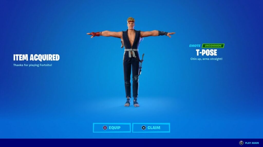 Fortnite T-Pose Emote