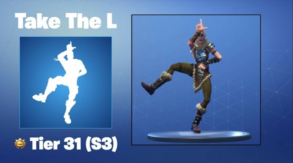 Fortnite Take the L Emote