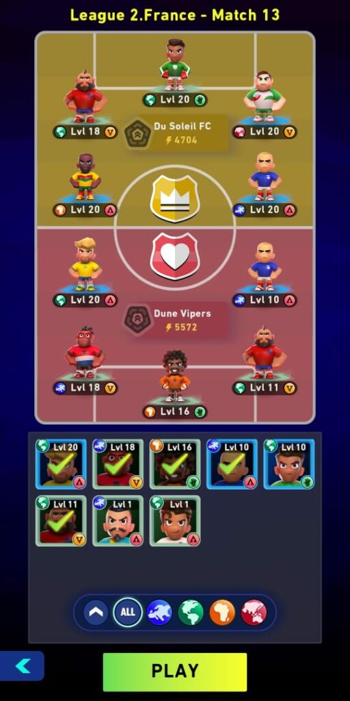 AFK Football RPG Soccer Games League Matches