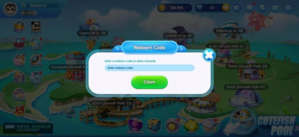 Aquarium Party Redeem Code
