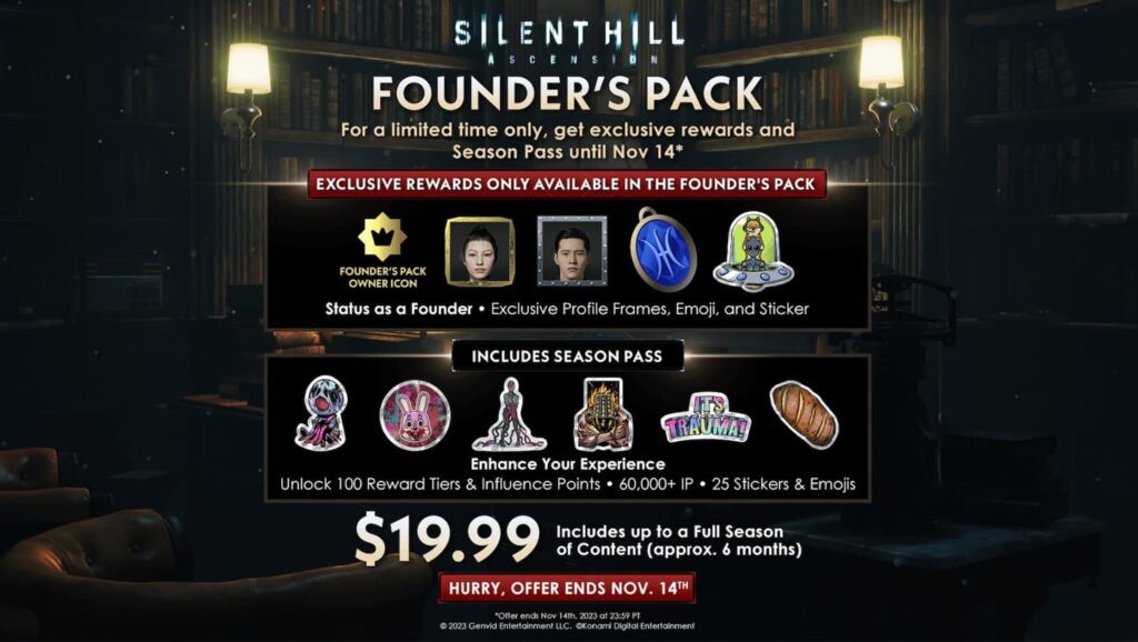 Silent Hill Ascension Founders pack