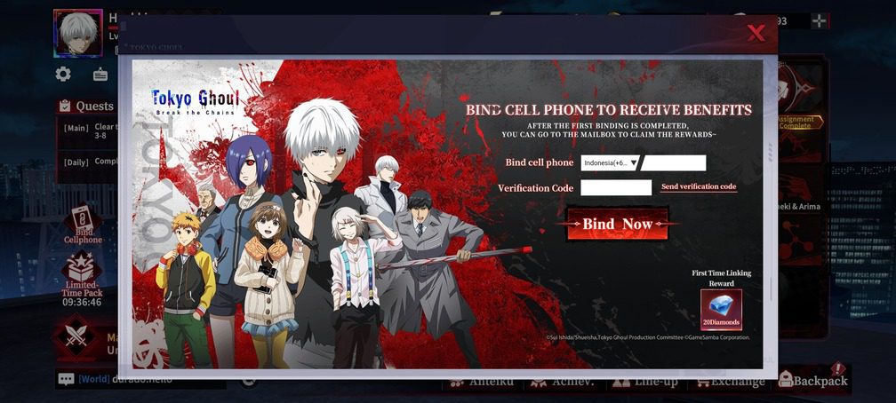 Tokyo Ghoul: Break the Chains Reroll Guide