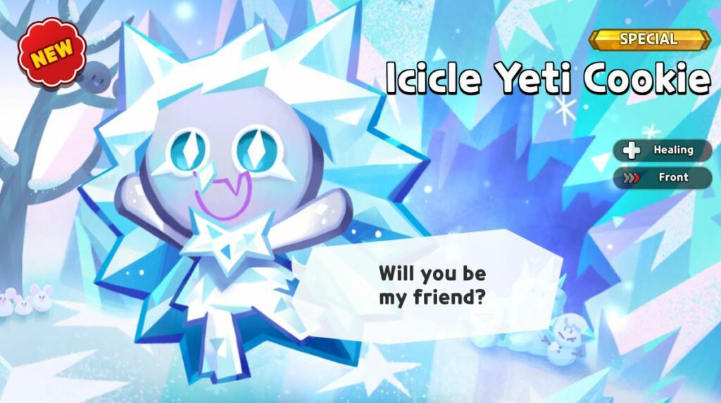 Icicle Yeti Cookie