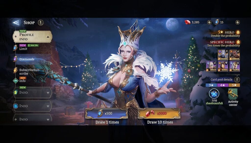 Watcher of Realms Christmas events 2023 brings new hero Gwendolyn, new Skins and more - GamingOnPhone (Picture 2)