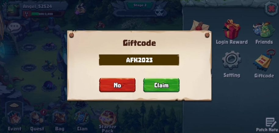 AFK Monster Idle Hero Summon free codes redemption center