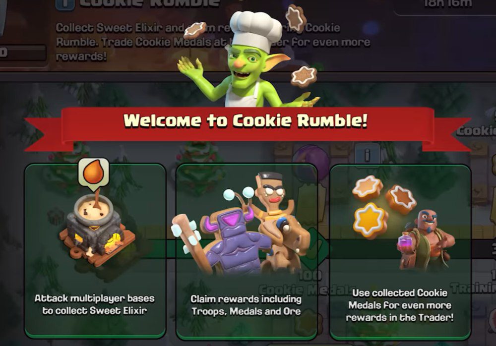 Clash of Clans Cookie Rumble rewards