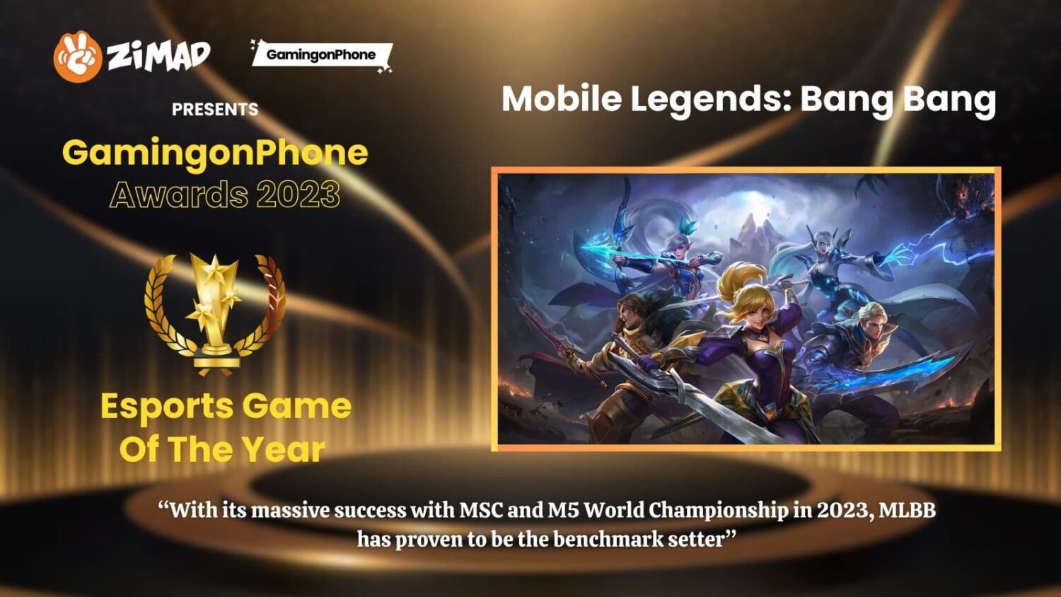 Best mobile esports game 2023, gamingonphone awards 2023