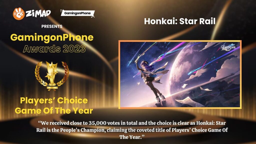 best community mobile game, best game voted by the players, players choice mobile game of 2023