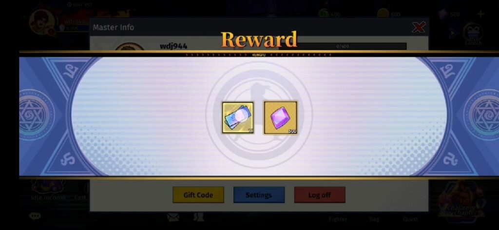 Legend of Fighters Duel Star free codes rewards