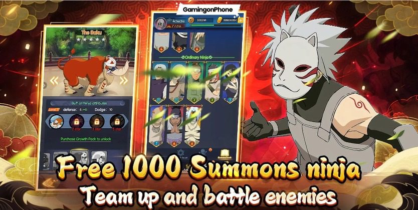 FREE 10 GIFT CODES! Ninja Legends Mobile Gameplay - Naruto RPG