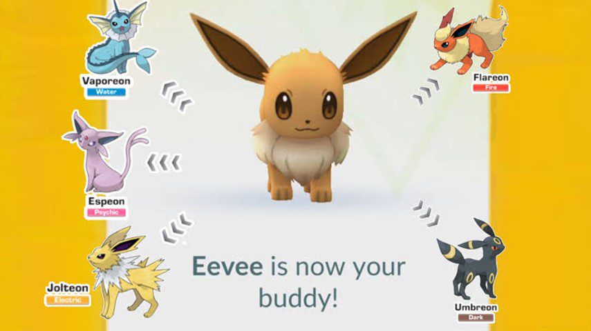 Pokémon Go Eevee Buddy hearts