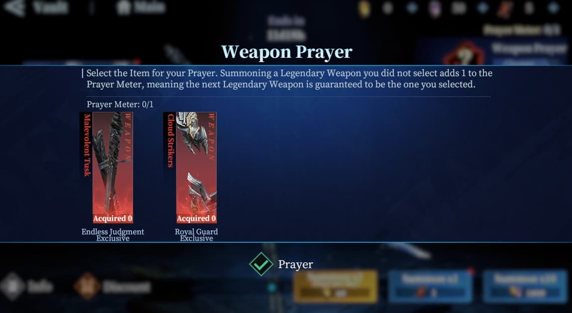 Devil May Cry peak of combat weapon prayer