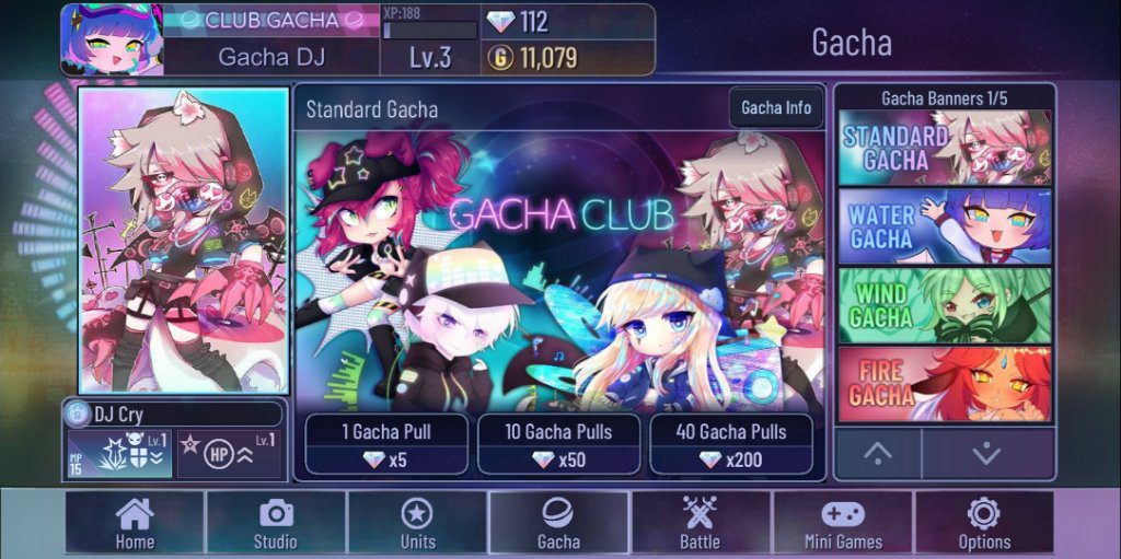 Gacha Club Gacha Section