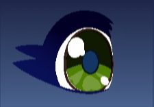 Gacha Club Green oval eyes
