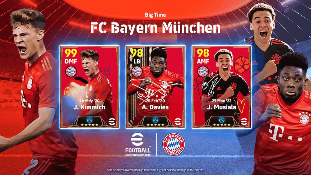 eFootball 2024 Bayern Munich Big Time cards