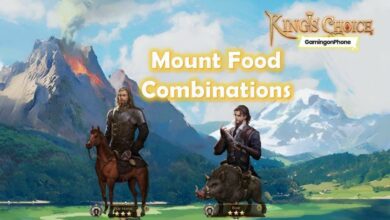 King's Choice mount Food combinations image