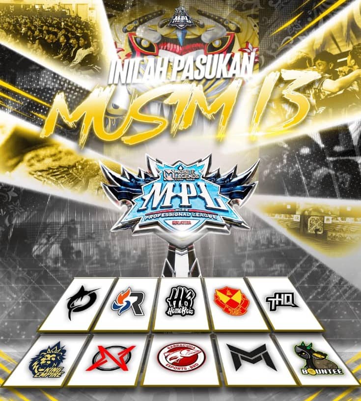 Mobile Legends MPL-MY Season 13 participant teams