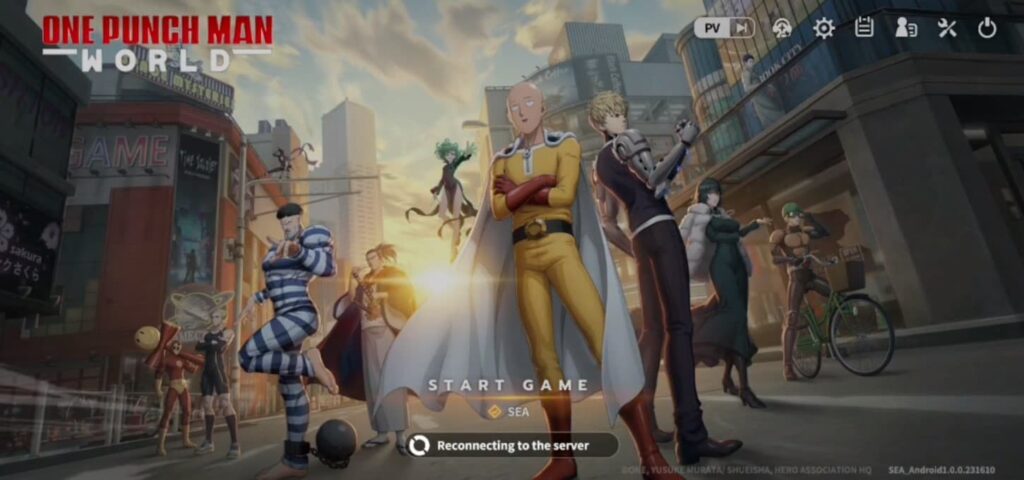 One Punch Man World reconnecting from server
