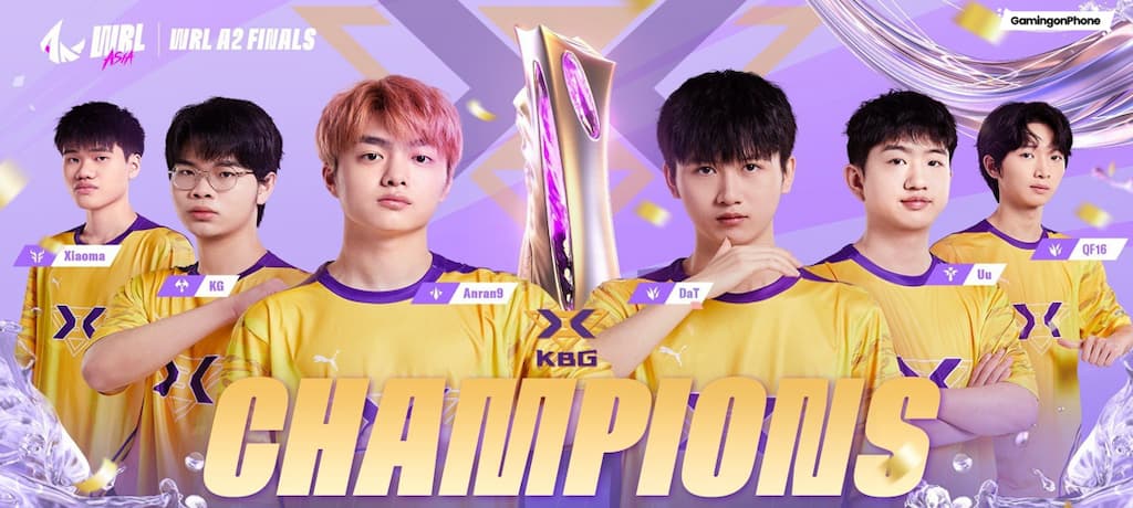 Wild Rift League (WRL) Asia Season 2 Finals champion KeepBest Gaming