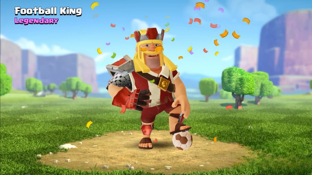 Clash of Clans: полный список скинов Barbarian King, выпущенных в 2024 году