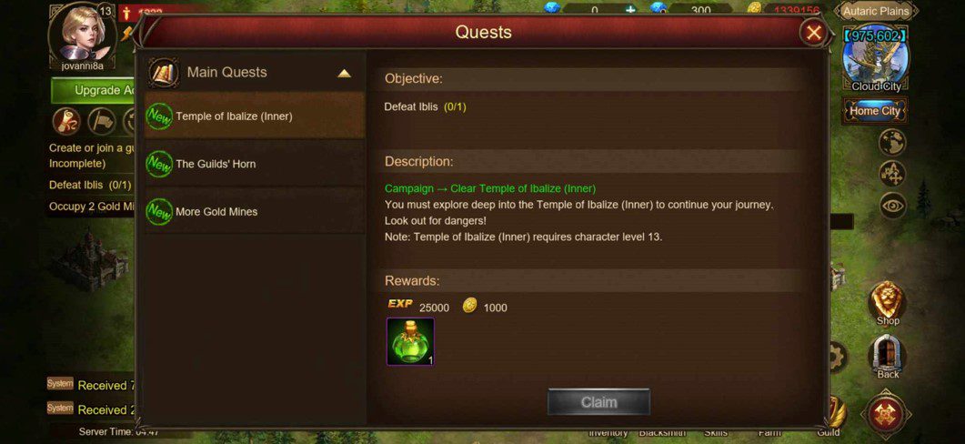 Wartune Ultra Quests
