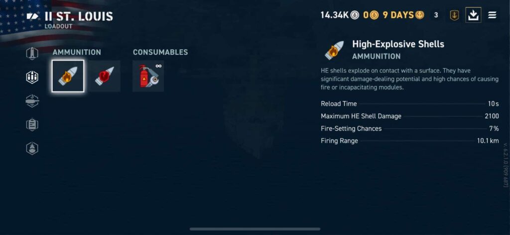 World of Warships Legends consumables