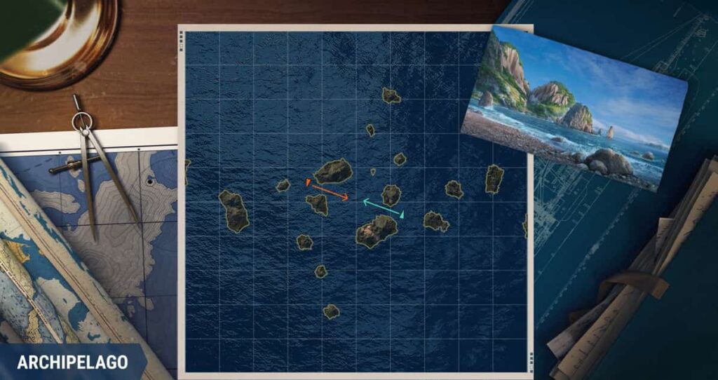 World of Warships Legends map