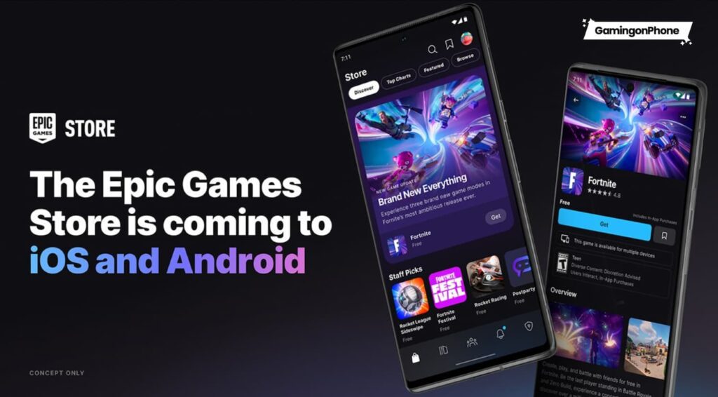 Epic Games Store Mobile, Epic games store android and iOS