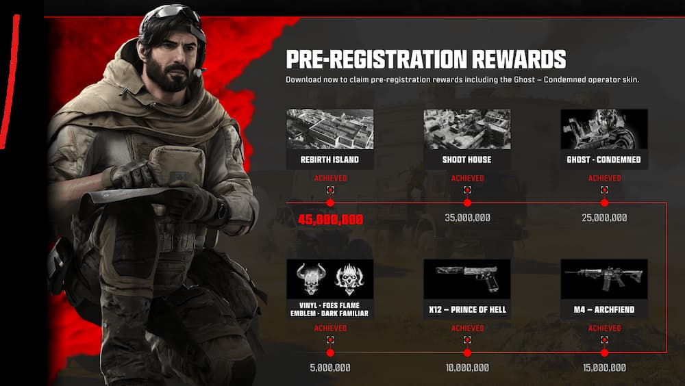 warzone pre-registration rewards